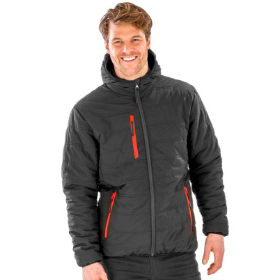 Black Compass Padded Winter Jacket