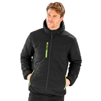 Black Compass Padded Winter Jacket