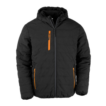 Black Compass Padded Winter Jacket