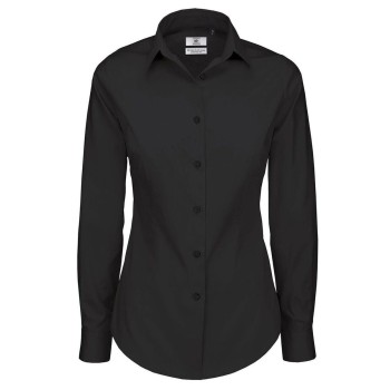 Camicie maniche lunghe donna personalizzate con logo - Black Tie LSL /Women