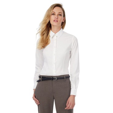 Camicie maniche lunghe donna personalizzate con logo - Black Tie LSL /Women