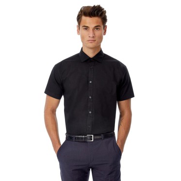 Camicia manica corta personalizzata con logo - Black Tie SSL /Men