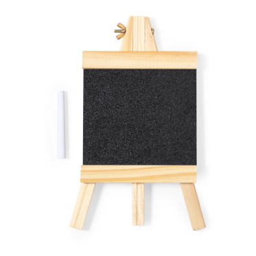 Leggio con lavagna personalizzabile in legno naturale con gesso incluso