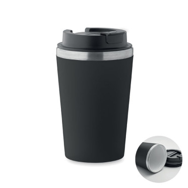 Bicchiere doppio strato personalizzabile con acciaio inox riciclato e rivestimento ceramico