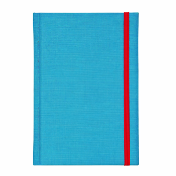 Blocco appunti personalizzabile elastico rosso formato compatto 11x16.5 cm