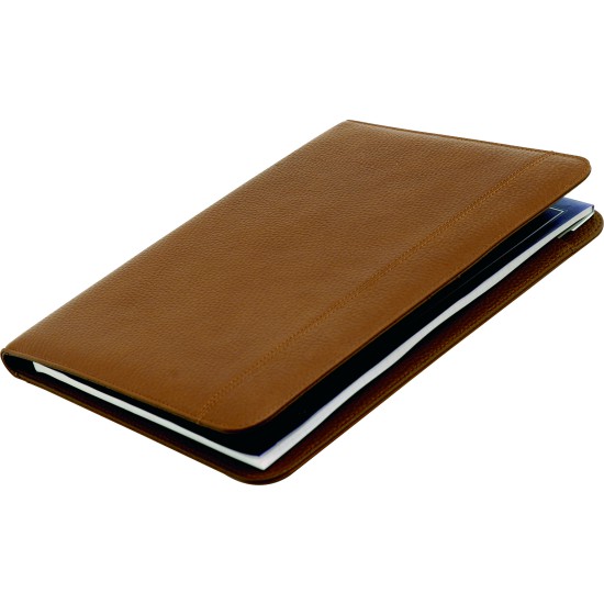 Blocco in pelle cognac