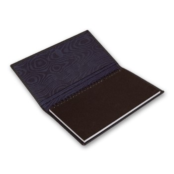 Agenda portafoglio personalizzata - Blocco in pelle di vitello blu