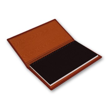 Agenda portafoglio personalizzata - Blocco in pelle di vitello blu