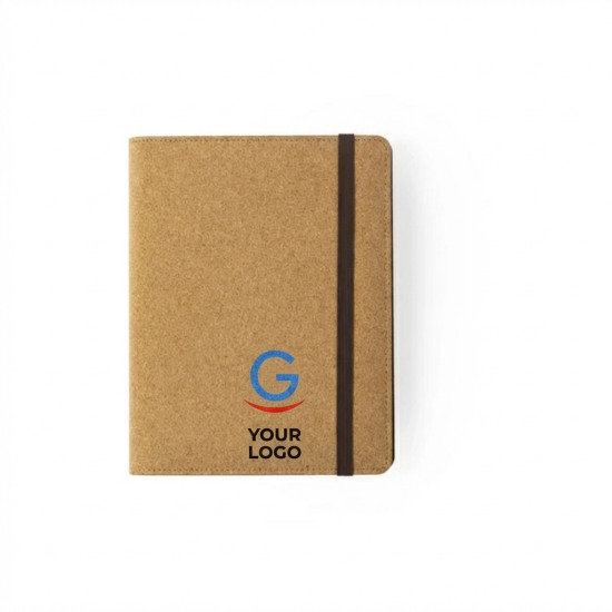 Blocco Note personalizzabile con caricabatterie wireless e rivestimento in sughero