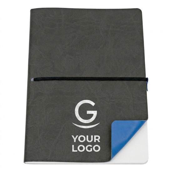 Blocco note personalizzabile Reflexa copertina vivella bicolore elastico