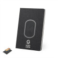 Block Notes personalizzabile con ricarica wireless e copertina in poliestere 300D