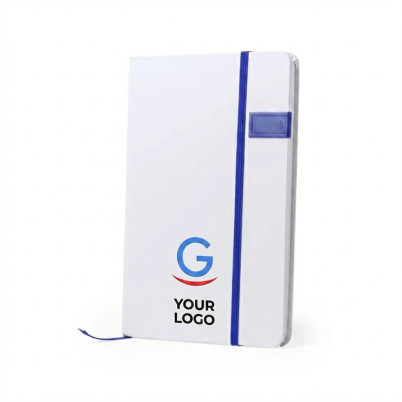 Block notes personalizzato bianco con chiavetta USB 16 GB integrata