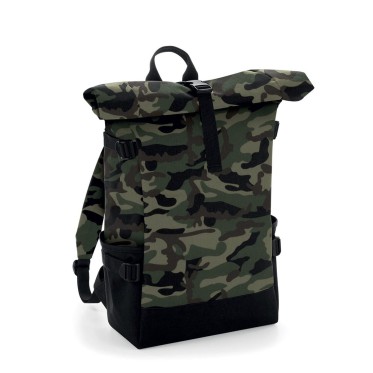 Borsone sportivo da palestra personalizzato con logo - Block Roll-Top Backpack