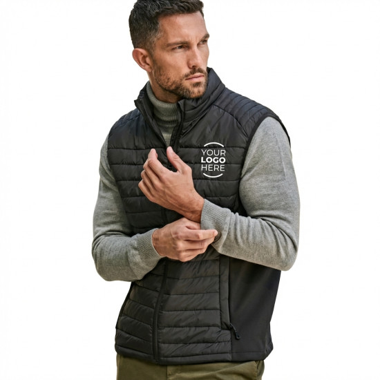Bodywarmer personalizzabile Tee Jays softshell sagomato con ampie tasche