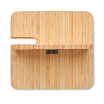 Cavi ricarica smartphone personalizzati con logo - BOOGAR - Caricatore wireless 3 in 1 da 15 W