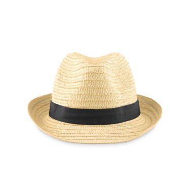 Cappelli uomo personalizzati con logo - BOOGIE - Cappello di paglia naturale