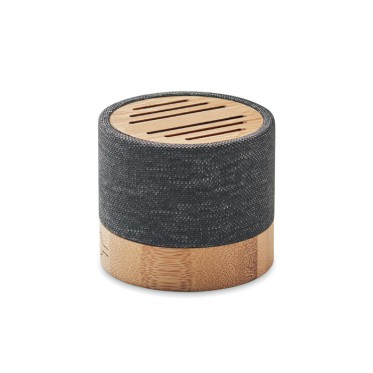 Speaker altoparlante personalizzato con logo - BOOL - Speaker wireless Bamboo RPET