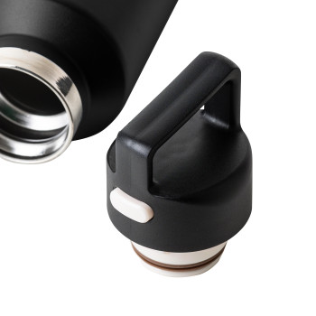 gadget ecologici con logo - Borraccia in acciaio inossidabile riciclato a doppia parete Mace 600 ml