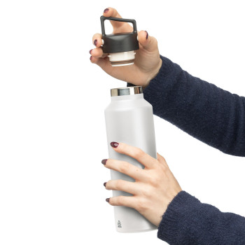 gadget ecologici con logo - Borraccia in acciaio inossidabile riciclato a doppia parete Mace 600 ml