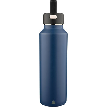 gadget ecologici con logo - Borraccia in acciaio inossidabile riciclato a doppia parete Mace 600 ml