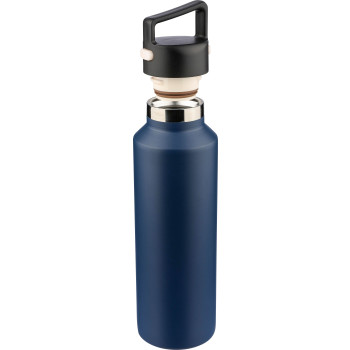 gadget ecologici con logo - Borraccia in acciaio inossidabile riciclato a doppia parete Mace 600 ml