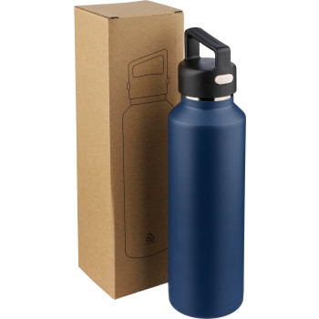 gadget ecologici con logo - Borraccia in acciaio inossidabile riciclato a doppia parete Mace 600 ml