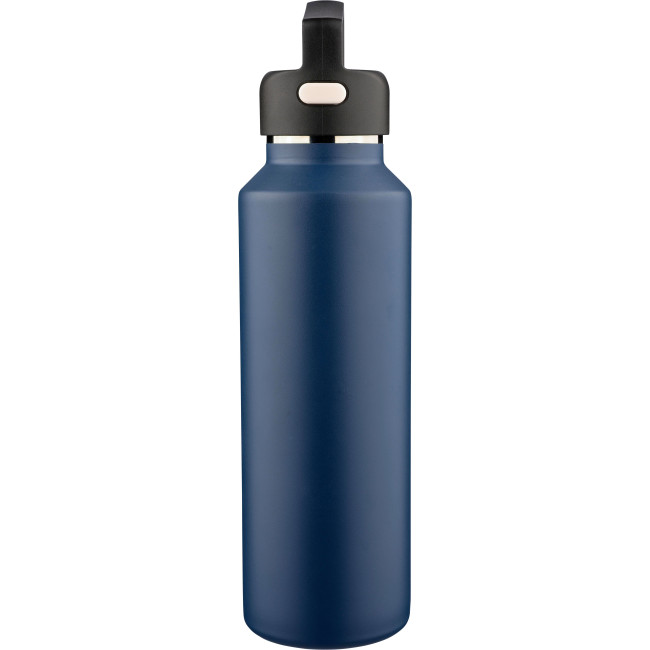 gadget ecologici con logo - Borraccia in acciaio inossidabile riciclato a doppia parete Mace 600 ml