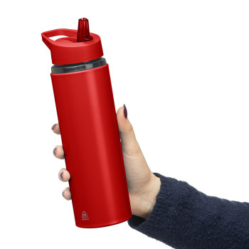 gadget ecologici con logo - Borraccia in acciaio inossidabile riciclato Zeno 750 ml