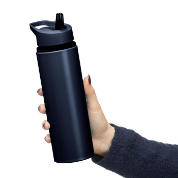 gadget ecologici con logo - Borraccia in acciaio inossidabile riciclato Zeno 750 ml