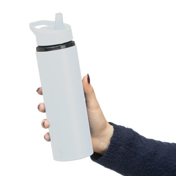 gadget ecologici con logo - Borraccia in acciaio inossidabile riciclato Zeno 750 ml