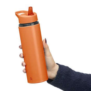 gadget ecologici con logo - Borraccia in acciaio inossidabile riciclato Zeno 750 ml