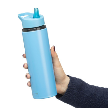 gadget ecologici con logo - Borraccia in acciaio inossidabile riciclato Zeno 750 ml