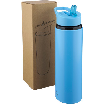 gadget ecologici con logo - Borraccia in acciaio inossidabile riciclato Zeno 750 ml