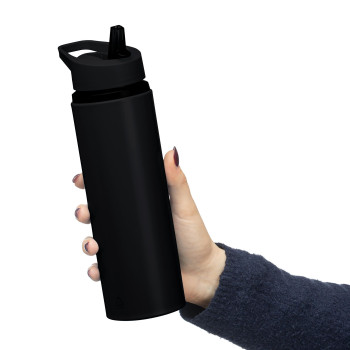 gadget ecologici con logo - Borraccia in acciaio inossidabile riciclato Zeno 750 ml