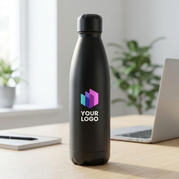 Borraccia personalizzata con logo - Borraccia in acciaio inox 304 doppia parete capacità 500 ml Amara