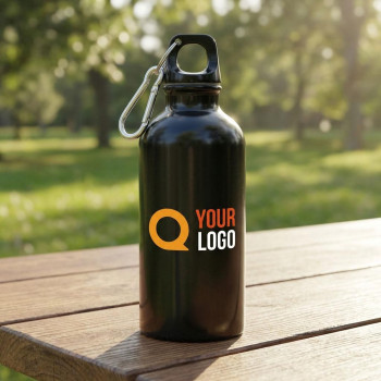 Borraccia in acciaio personalizzata - Borraccia in acciaio inox 304 riciclato a parete singola 400 ml Sable