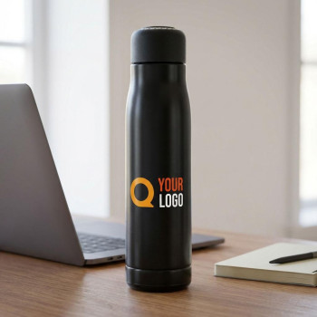 Borraccia in acciaio personalizzata - Borraccia in acciaio inox riciclato doppia parete 500 ml Solene