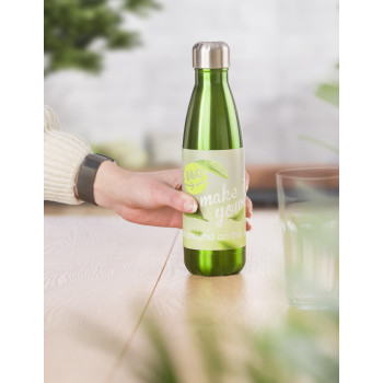 Borraccia in acciaio personalizzata - Borraccia in acciaio inox, singola parete, capacità 650 ml Sumatra