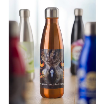 Borraccia in acciaio personalizzata - Borraccia in acciaio inox, singola parete, capacità 650 ml Sumatra
