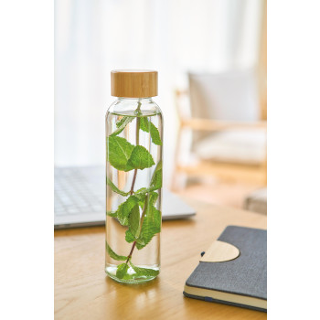 gadget ecologici con logo - Borraccia in vetro per bevande fredde capacità 500 ml Levi