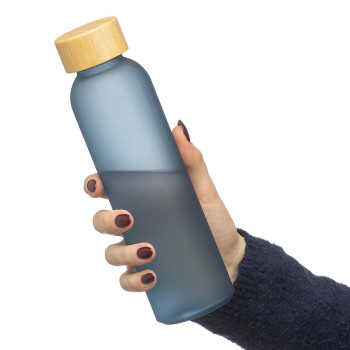 gadget ecologici con logo - Borraccia in vetro per bevande fredde capacità 500 ml Levi