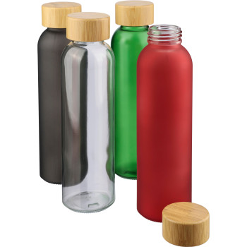 gadget ecologici con logo - Borraccia in vetro per bevande fredde capacità 500 ml Levi