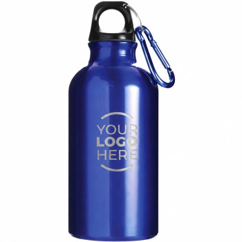 Borraccia personalizzata con logo - Borraccia personalizzabile arancione waterproof 400 ml con moschettone