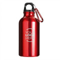 Borraccia personalizzabile arancione waterproof 400 ml con moschettone