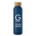 Borraccia personalizzabile in vetro smerigliato con coperchio in bamboo 500 ml