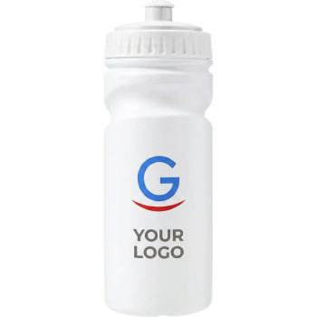 Borracce in plastica personalizzate con logo - Borraccia personalizzata Impression in plastica HDPE 500 ml bianco