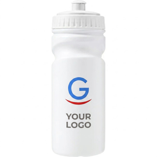Borracce in plastica personalizzate con logo - Borraccia personalizzata Impression in plastica HDPE 500 ml bianco