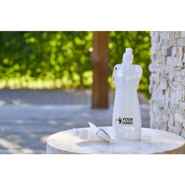 Borracce in plastica personalizzate con logo - Borraccia pieghevole Bailey | 420 ml