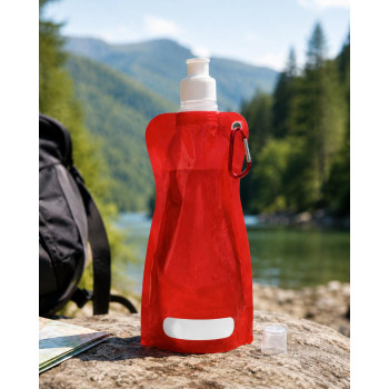 Borracce in plastica personalizzate con logo - Borraccia pieghevole Bailey | 420 ml