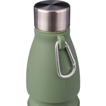 Borraccia personalizzata con logo - Borraccia pieghevole in silicone capacità 550 ml Erin